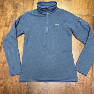 Patagonia Womens Better Sweater 1/4 Zip Fleece Jacket Size XS Blue 25543